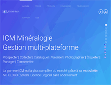 Tablet Screenshot of icm-mineralogie.com